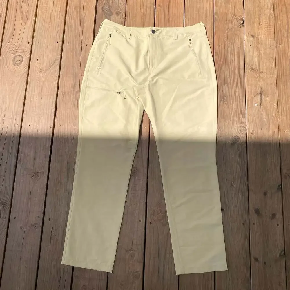 The North Face Men's Beige Casual Tech Pants Size 38 Regular